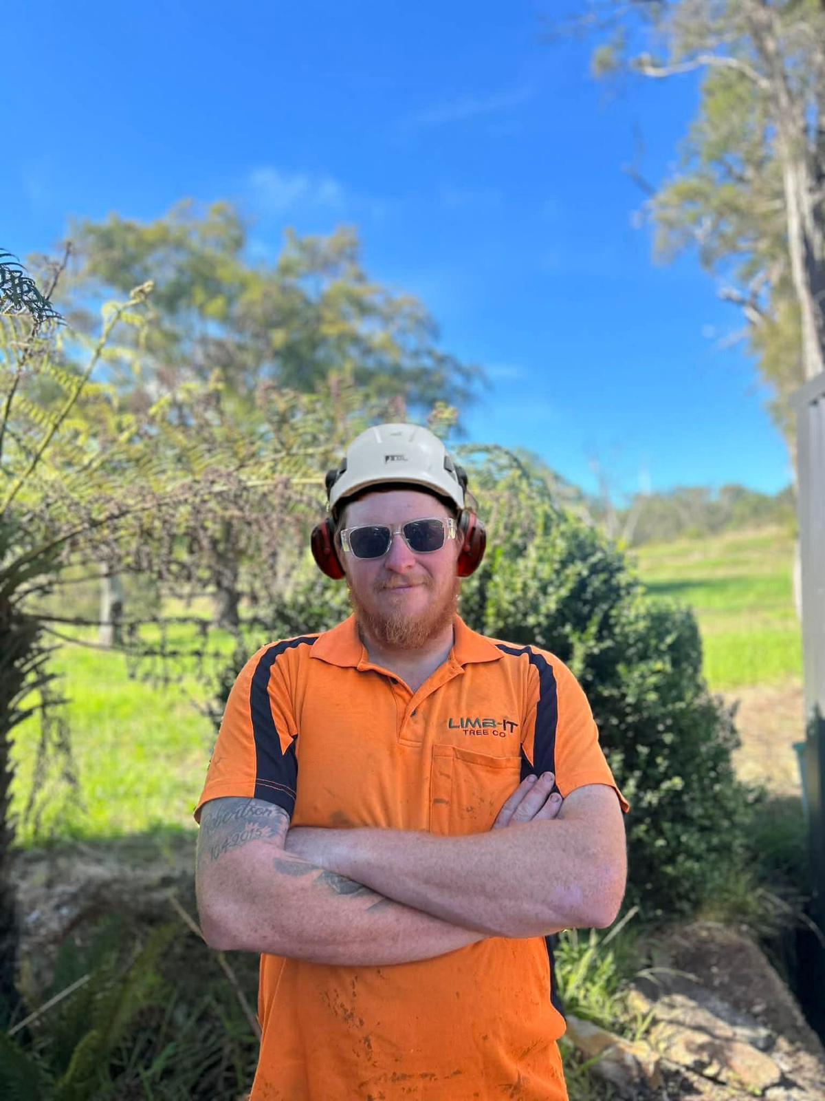 Mitch from Limb-It Tree Co ready on the job in Woori Yallock